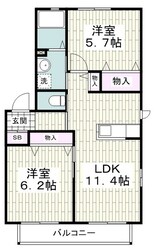 カトレア弐番館の物件間取画像